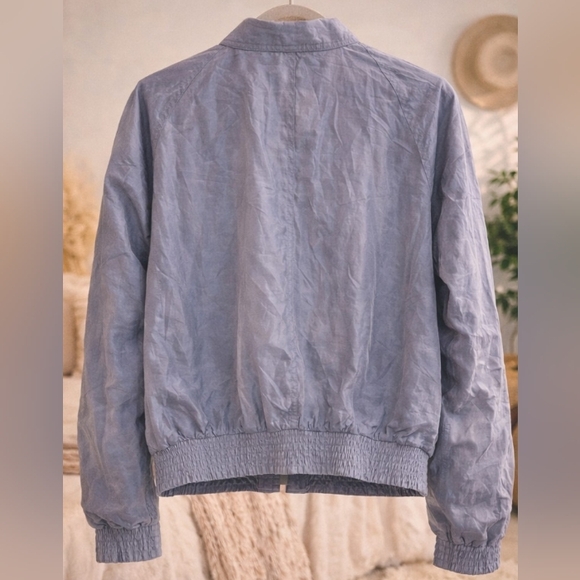 CALVIN KLEIN Vintage Bomber Jacket Size 10 Shiny Nylon Y2K 90s Rare - Picture 3 of 3